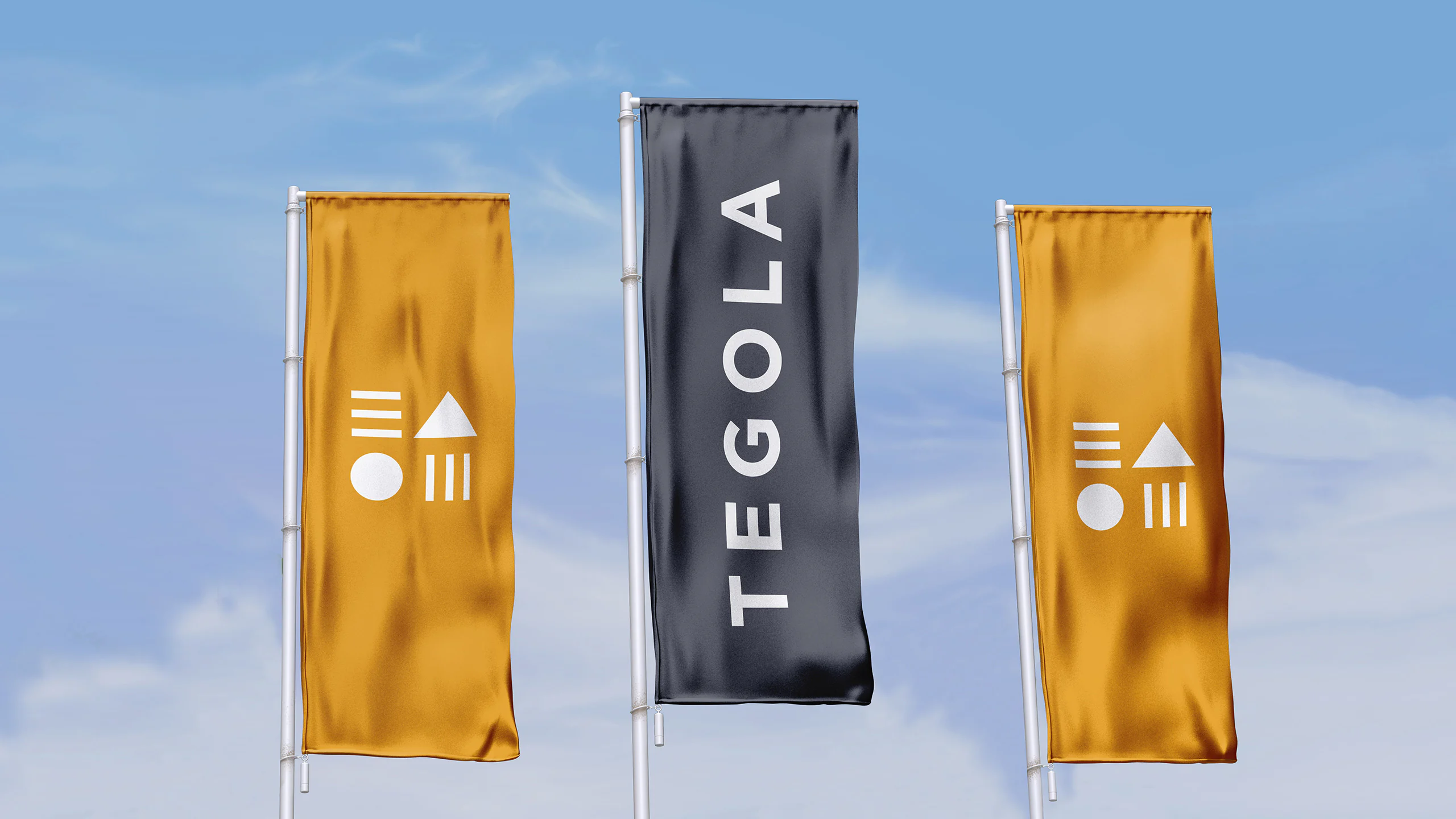 Флаги TEGOLA в фирменных цветах